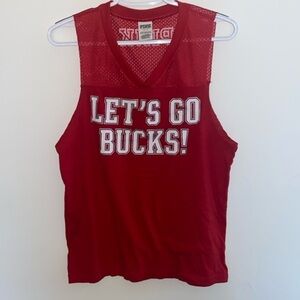 PINK Ohio State Buckeyes tank top, good used condition size S